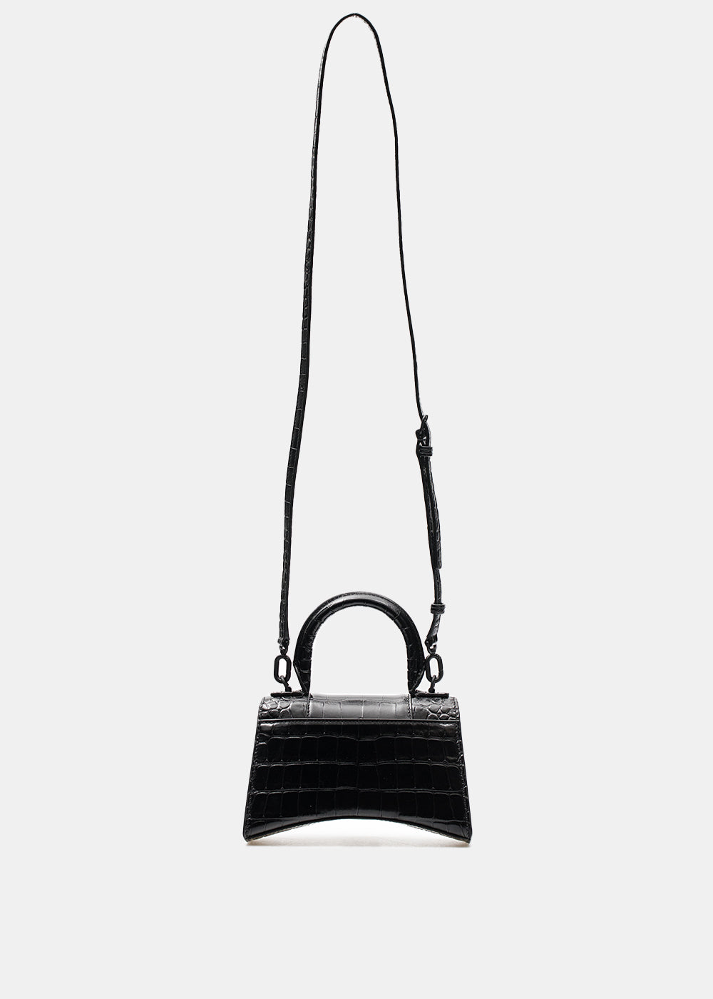 Black Hourglass Xs Bag Balenciaga – Гарантія оригінальності – вид ззаду