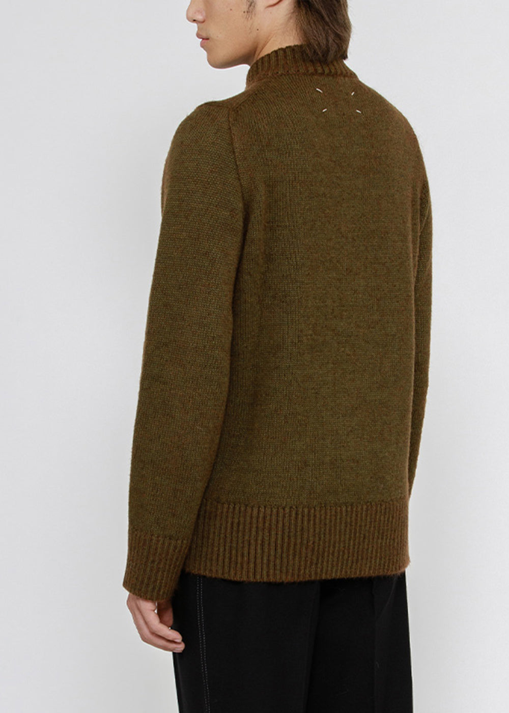 Wool Quarter Zip Sweater Maison margiela оригінал – Купити в Україні – вид ззаду