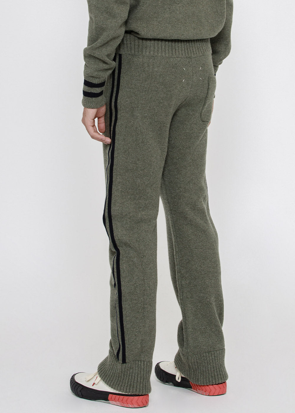 Оригінальна Stripe Wool Pants Maison margiela – вид ззаду