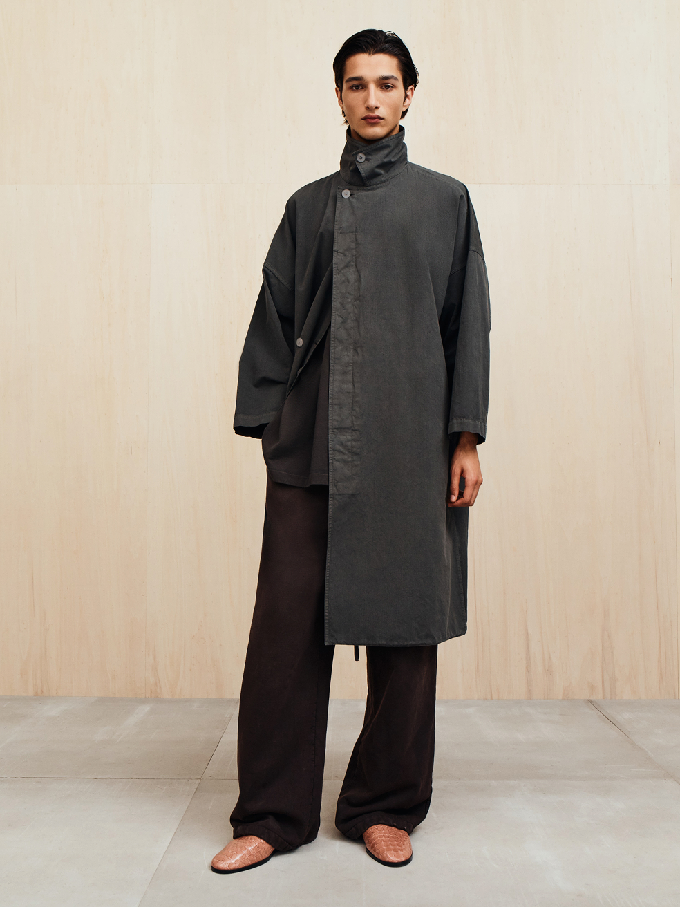 Оригінальна Garment-Dyed Cropped Sleeve Car Coat Fear of god – збільшений вид