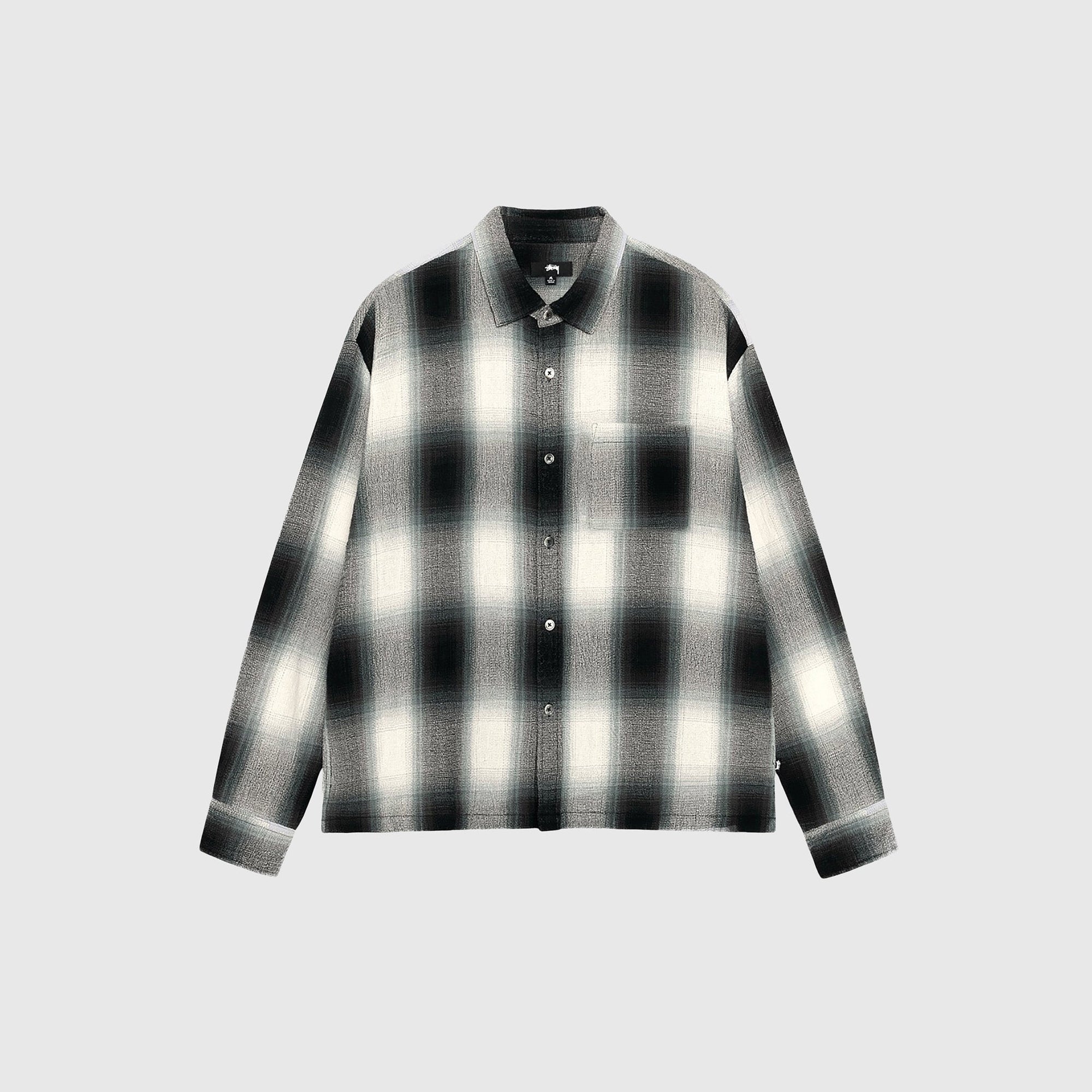 Loose Weave Plaid Shirt Stussy – Гарантія оригінальності – боковий вид