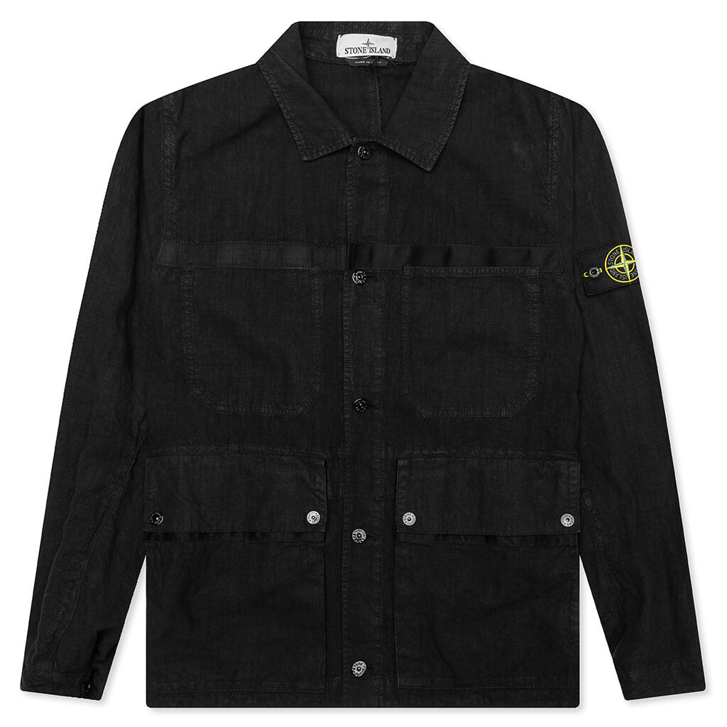 Lino Nylon Tela Field Jacket Stone island оригінал – Купити в Україні – боковий вид