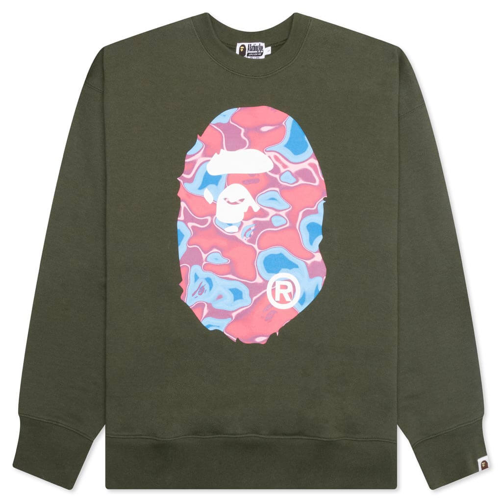 Оригінальна Liquid Camo Ape Head Relaxed Fit Crewneck Sweat A bathing ape – боковий вид