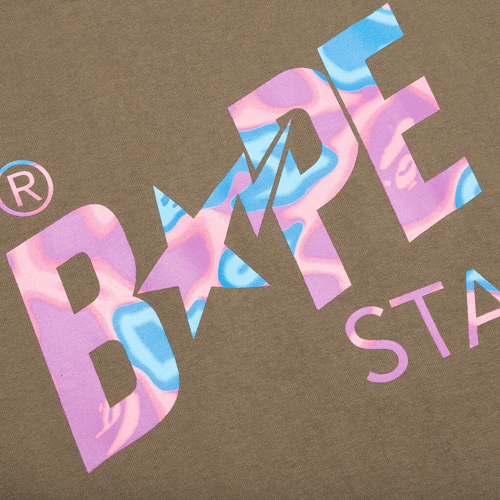 Оригінальна Liquid Camo Bape Sta Logo Tee A bathing ape – детальний вид
