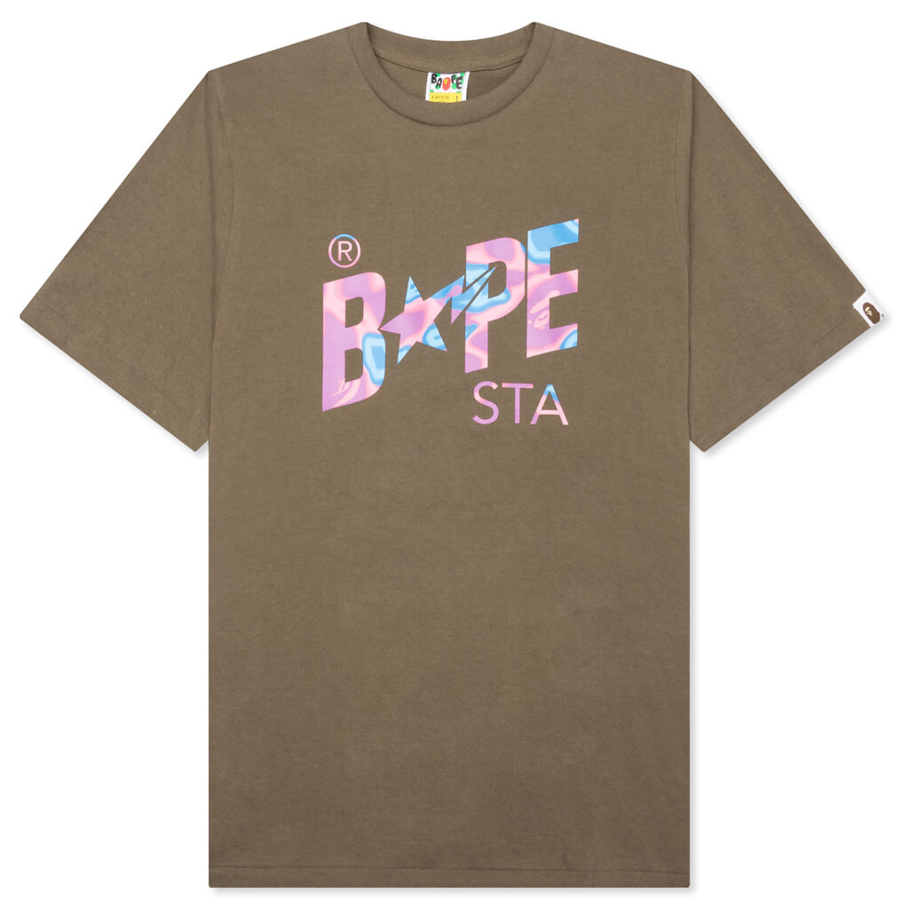 Оригінальна Liquid Camo Bape Sta Logo Tee A bathing ape – боковий вид