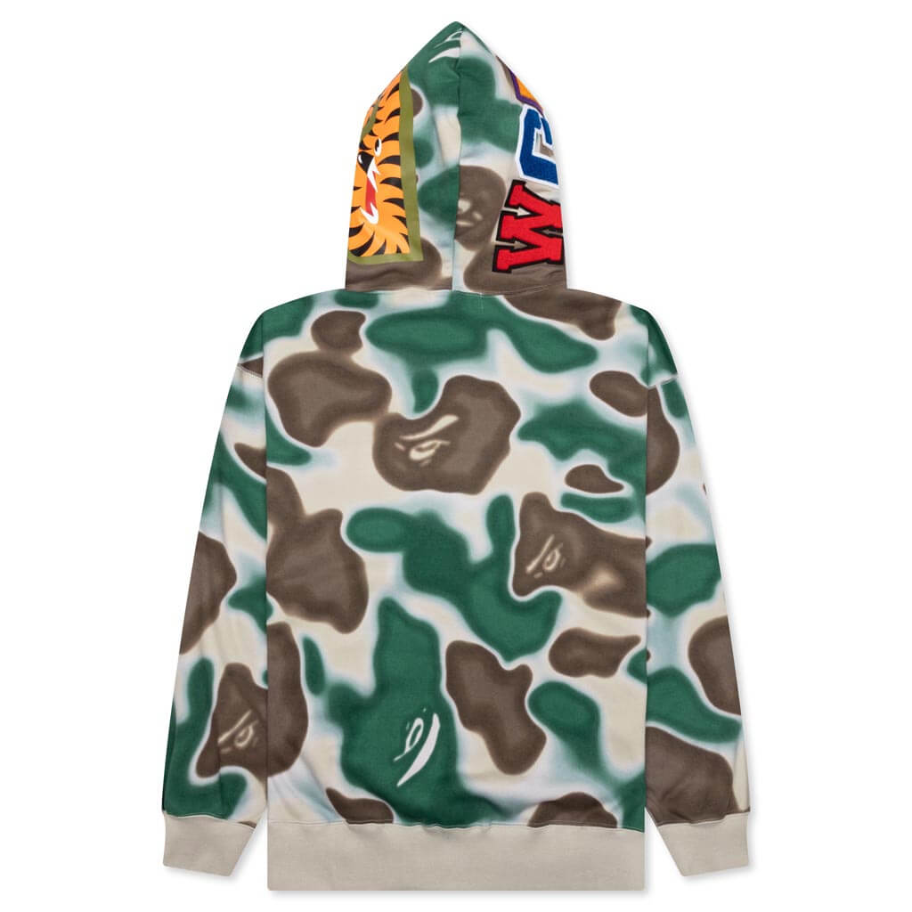 Liquid Camo Shark Relaxed Fit Full Zip Hoodie A bathing ape – Гарантія оригінальності – вид ззаду