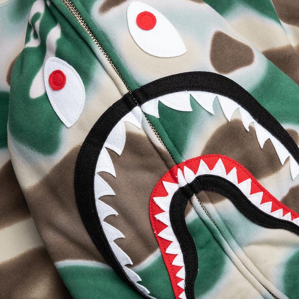 Liquid Camo Shark Relaxed Fit Full Zip Hoodie A bathing ape – Гарантія оригінальності – детальний вид