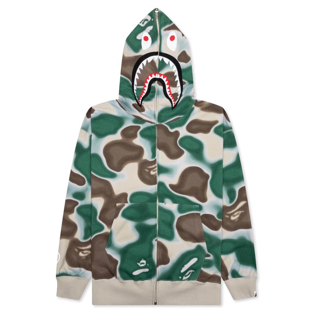 Liquid Camo Shark Relaxed Fit Full Zip Hoodie A bathing ape – Гарантія оригінальності – боковий вид