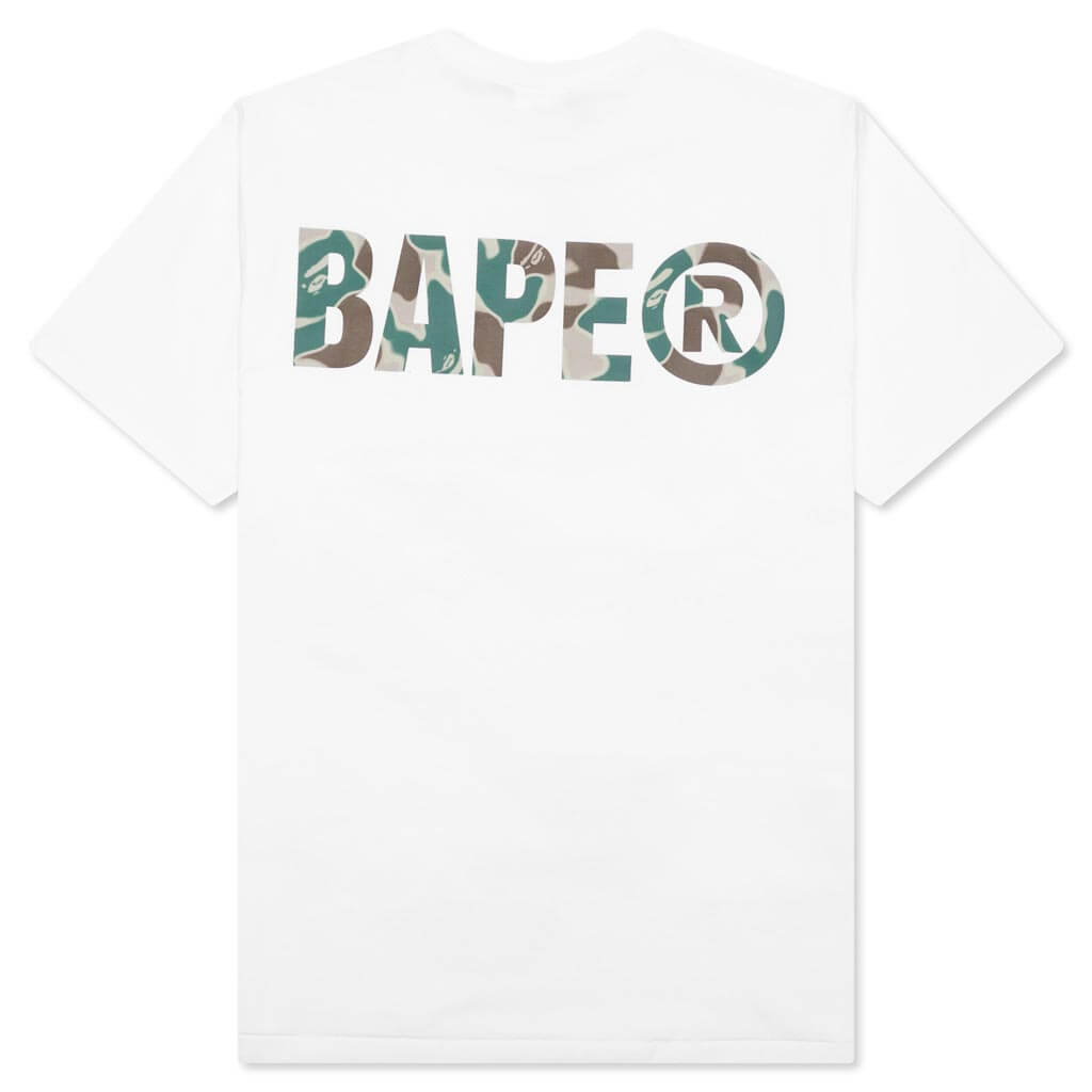 Liquid Camo Small Ape Face Tee A bathing ape – Гарантія оригінальності – вид ззаду