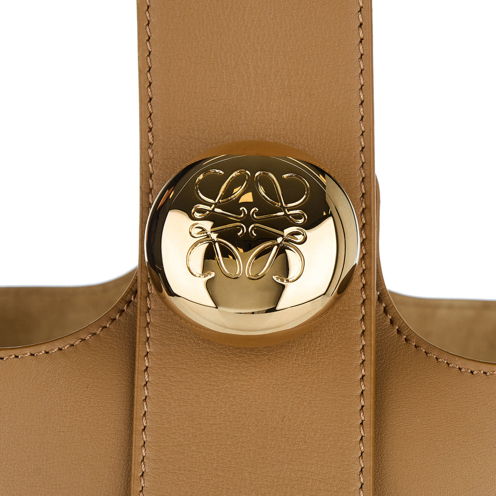 Pebble Medium Leather Bucket Bag Loewe оригінал – Купити в Україні – збільшений вид