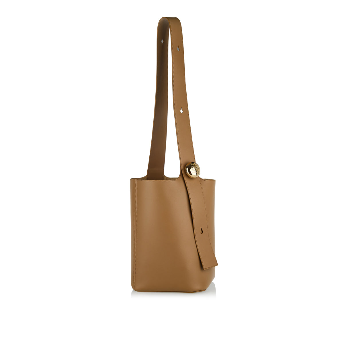 Pebble Medium Leather Bucket Bag Loewe оригінал – Купити в Україні – вид ззаду