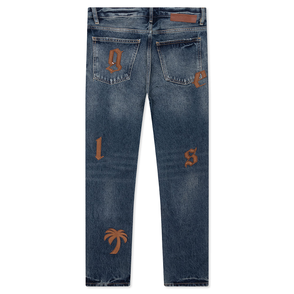 Оригінальна Logo Patch 5 Pockets Palm angels – вид ззаду