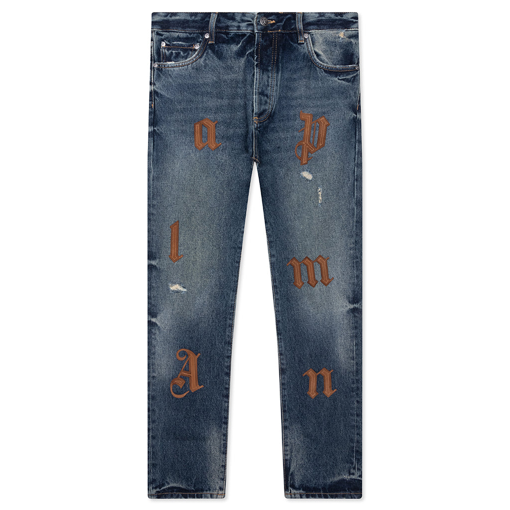 Оригінальна Logo Patch 5 Pockets Palm angels – боковий вид