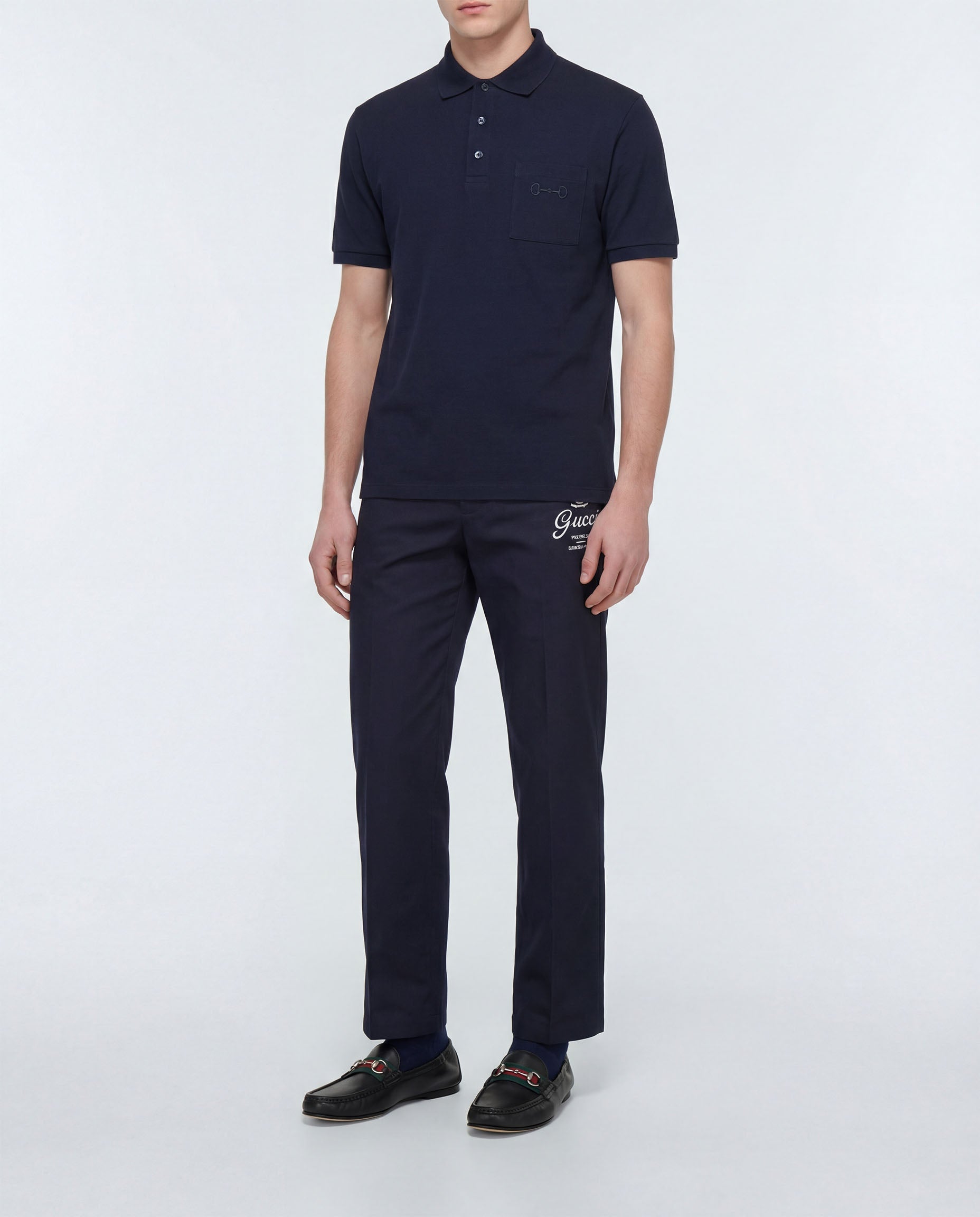 Cotton Twill Trousers Gucci оригінал – Купити в Україні – вид ззаду