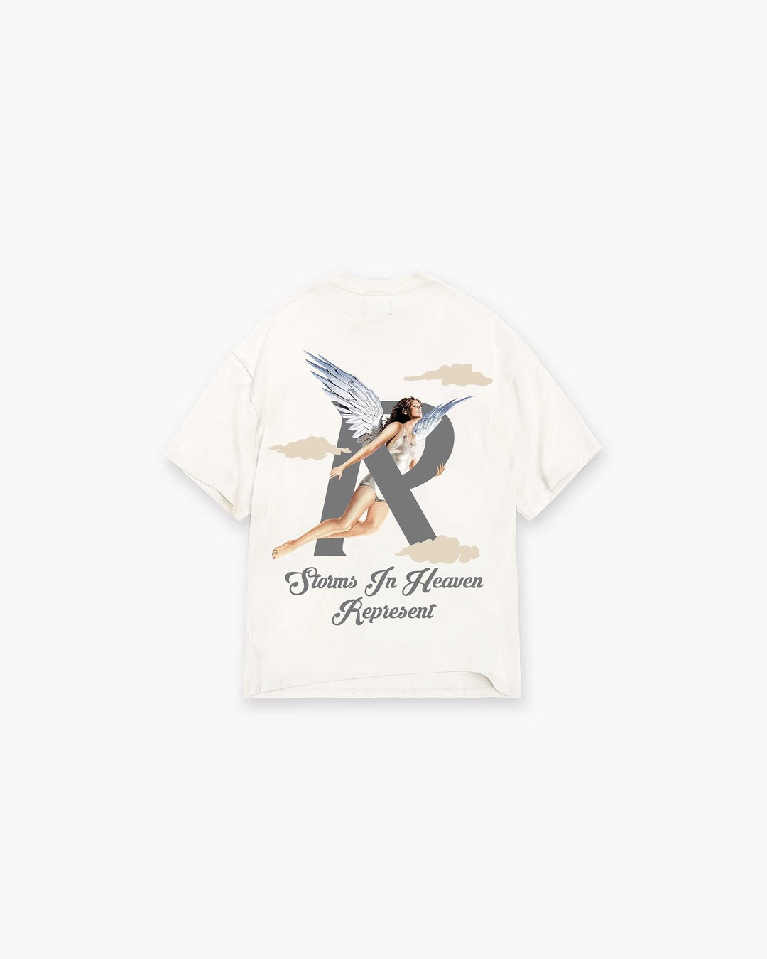 Storms In Heaven Flat White T-Shirt Represent оригінал – Купити в Україні – вид ззаду