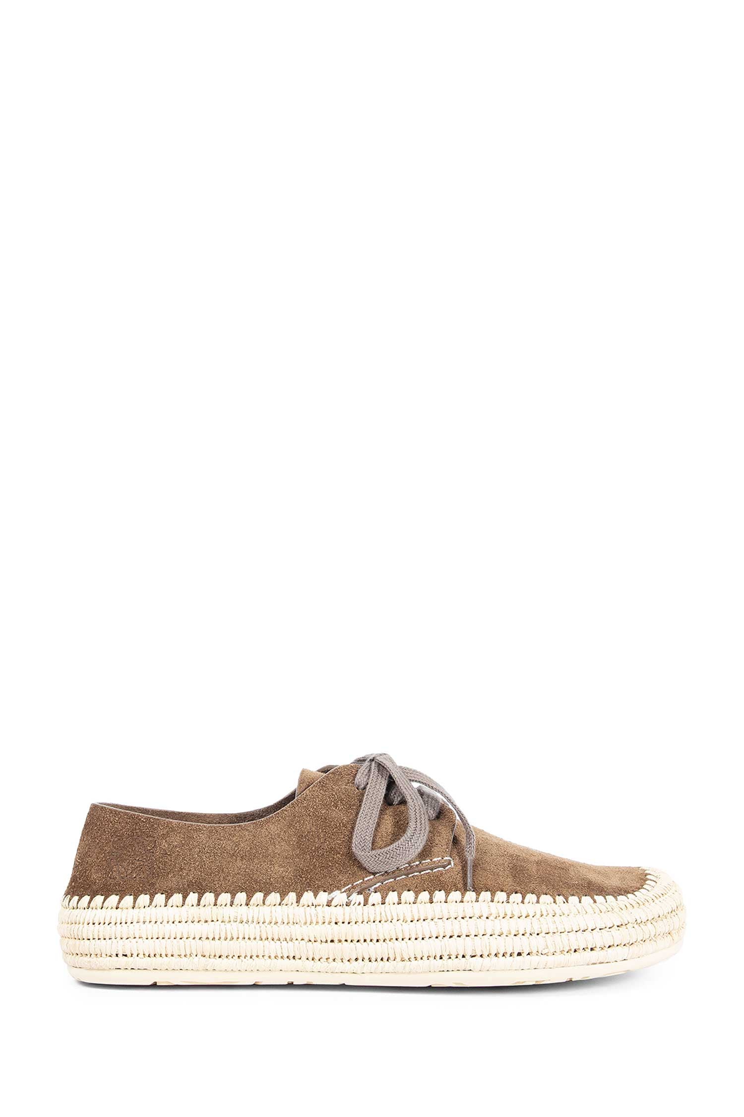 Rio Lace-Up Flats In Suede Loewe – Гарантія оригінальності – боковий вид