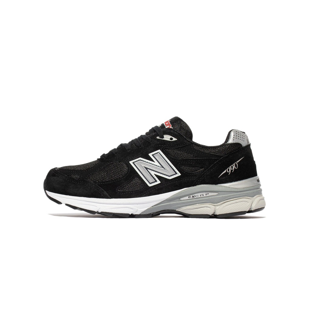 Mens Made Us 990v3 Shoes Black New balance – Гарантія оригінальності – боковий вид