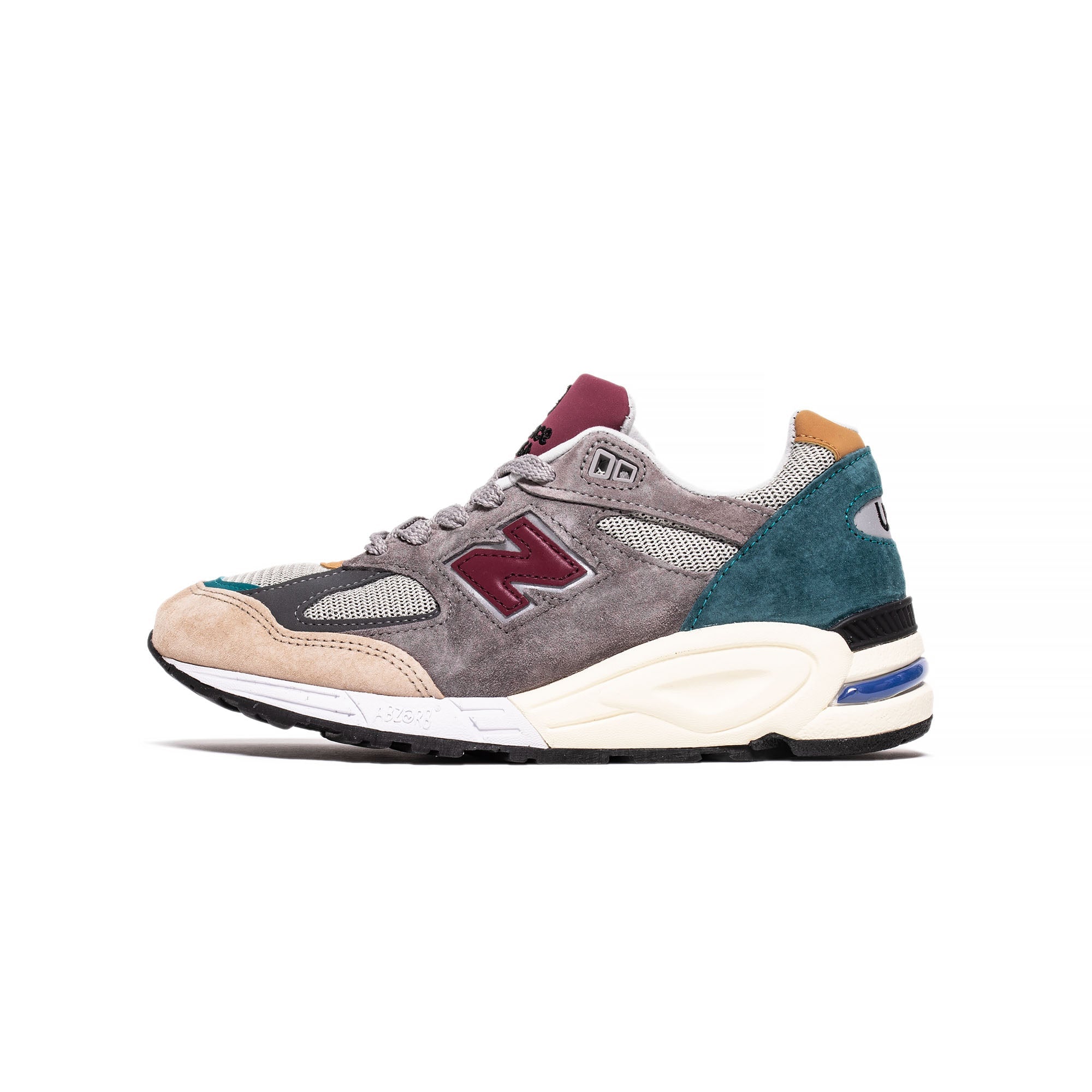 Mens Made Us 990v2 Shoes Grey New balance – Гарантія оригінальності – боковий вид