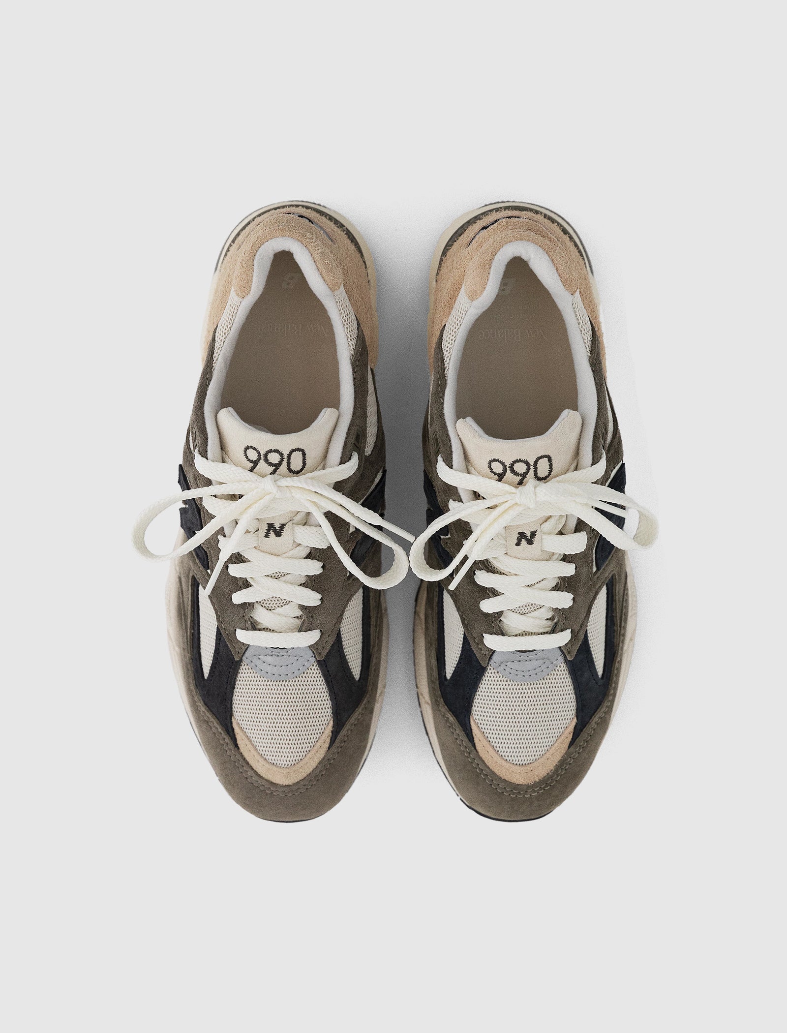 990v2 Made In Usa Olive Beige New balance – Гарантія оригінальності – детальний вид