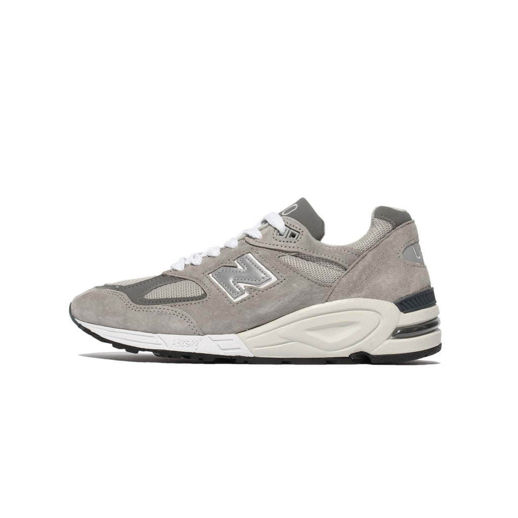 Mens Made In Us 990v2 Shoes Grey New balance оригінал – Купити в Україні – боковий вид