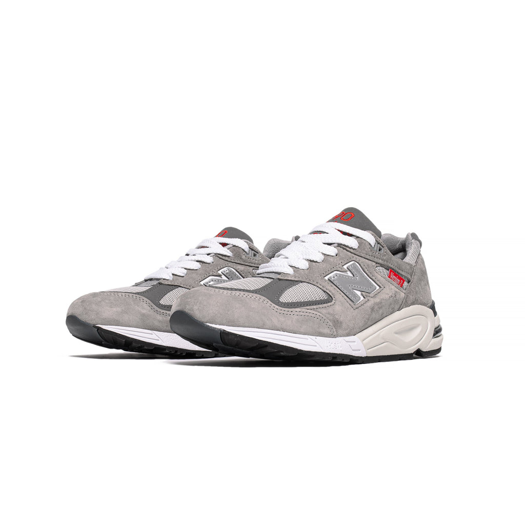 Mens Made Us 990v2 Shoes Grey New balance – Гарантія оригінальності – вид ззаду