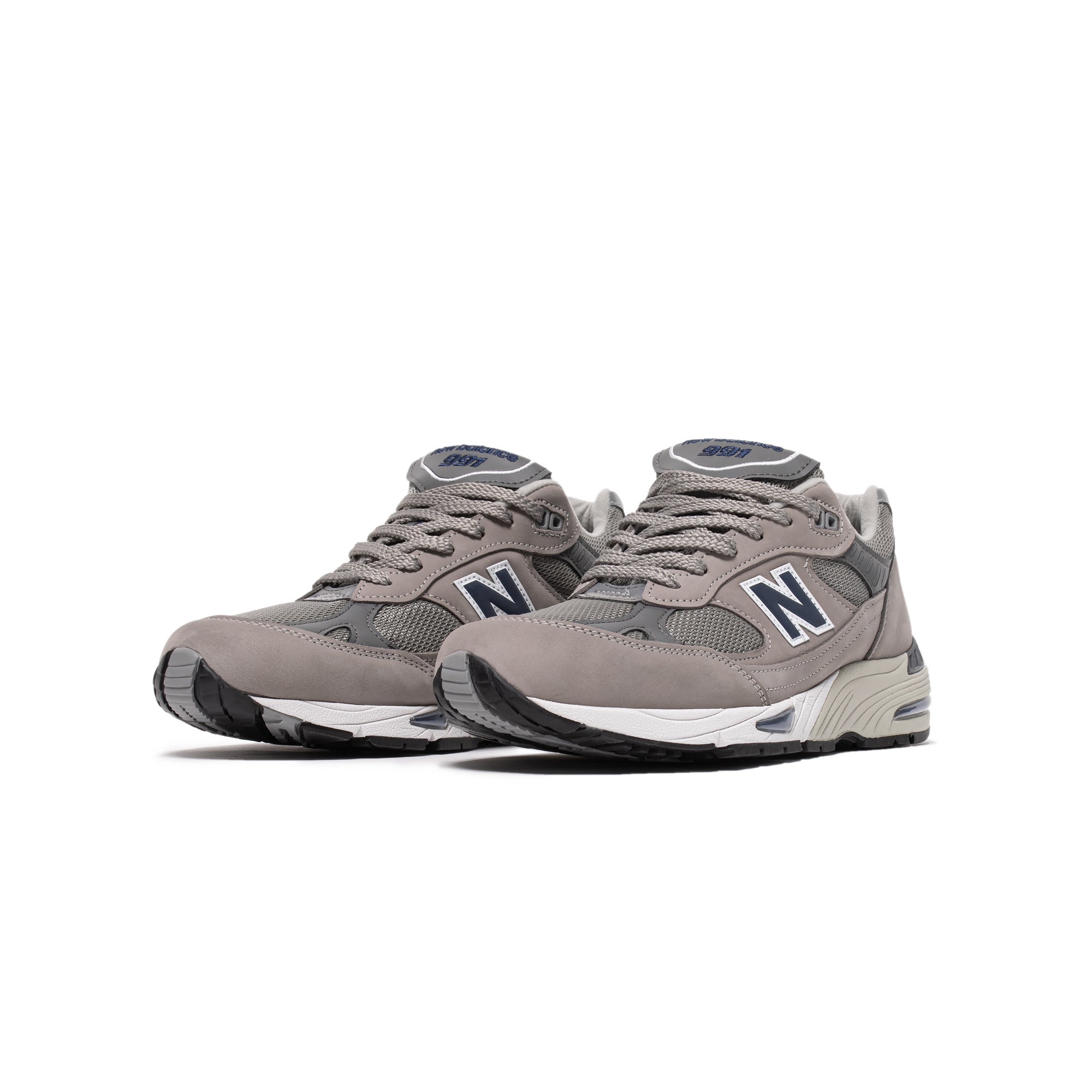 Mens Made Uk 991 Grey Shoes New balance – Гарантія оригінальності – вид ззаду