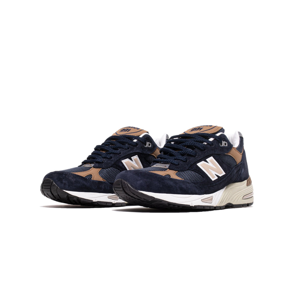 Mens Made Uk 991 Shoes Navy New balance оригінал – Купити в Україні – вид ззаду