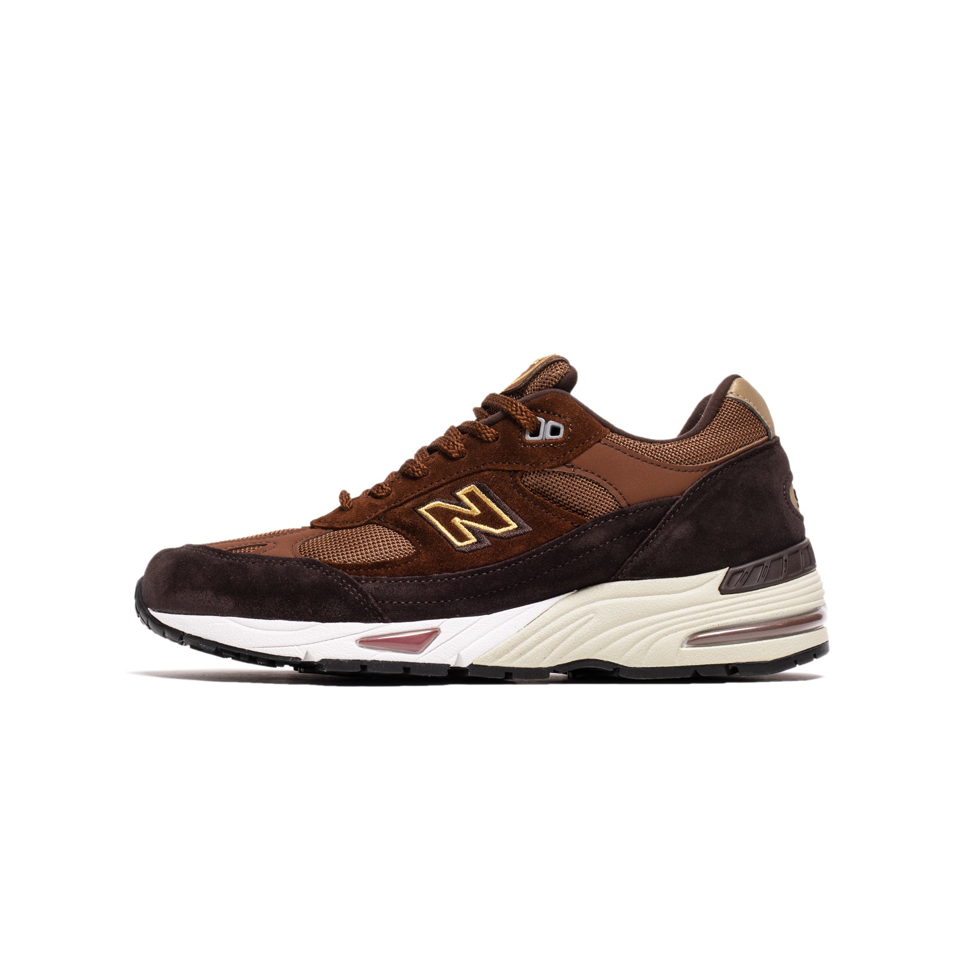 Оригінальна Mens Made Uk 991 Black Shoes New balance – боковий вид