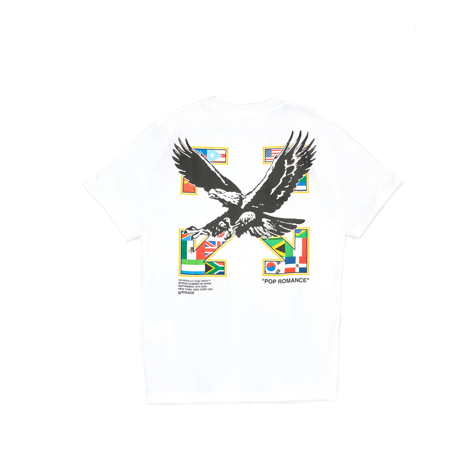 x Brigade Mens Tee OFF-WHITE – Гарантія оригінальності – вид ззаду