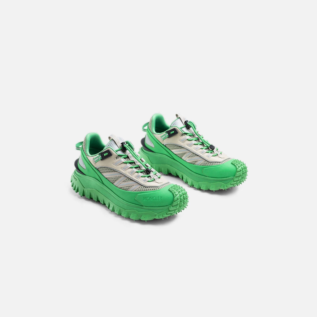 Оригінальна Trailgrip Low Top Sneakers Green Taupe Moncler – вид ззаду