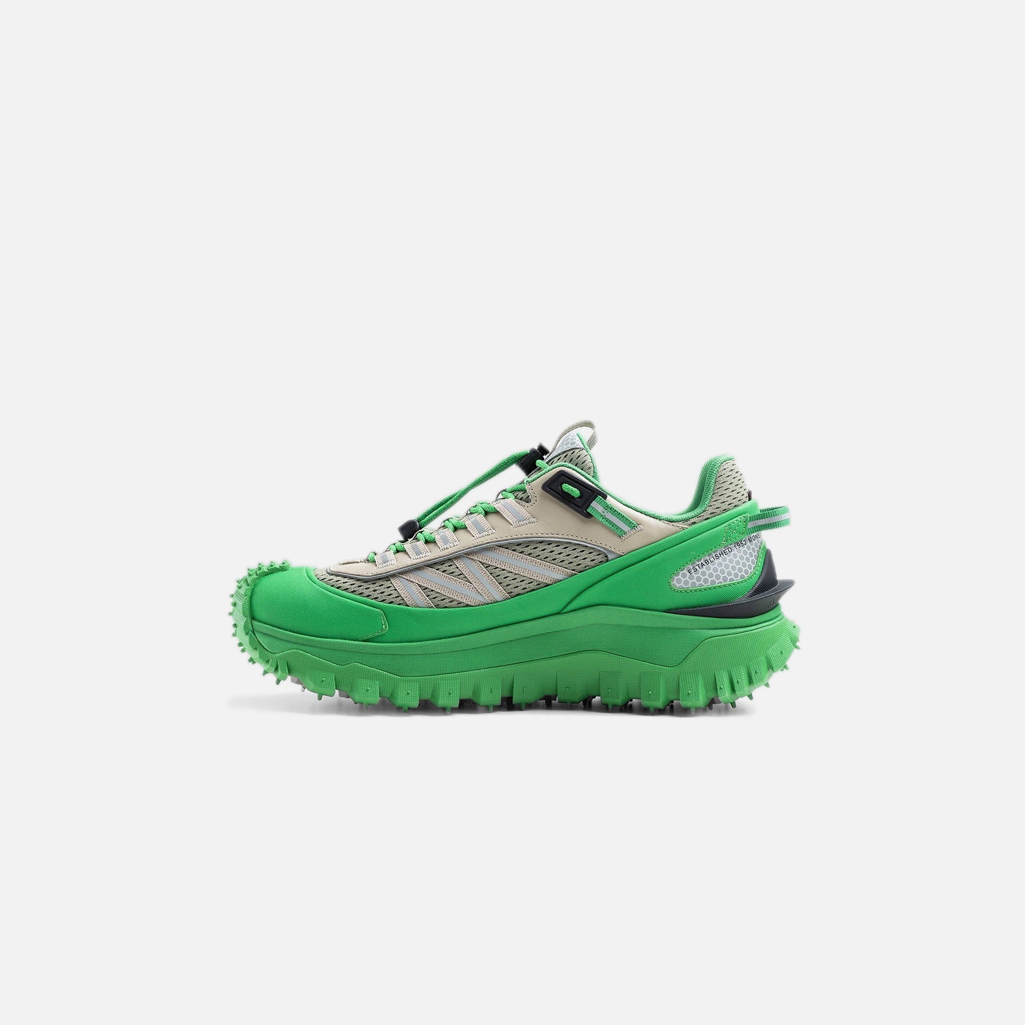 Оригінальна Trailgrip Low Top Sneakers Green Taupe Moncler – детальний вид - MONCLER