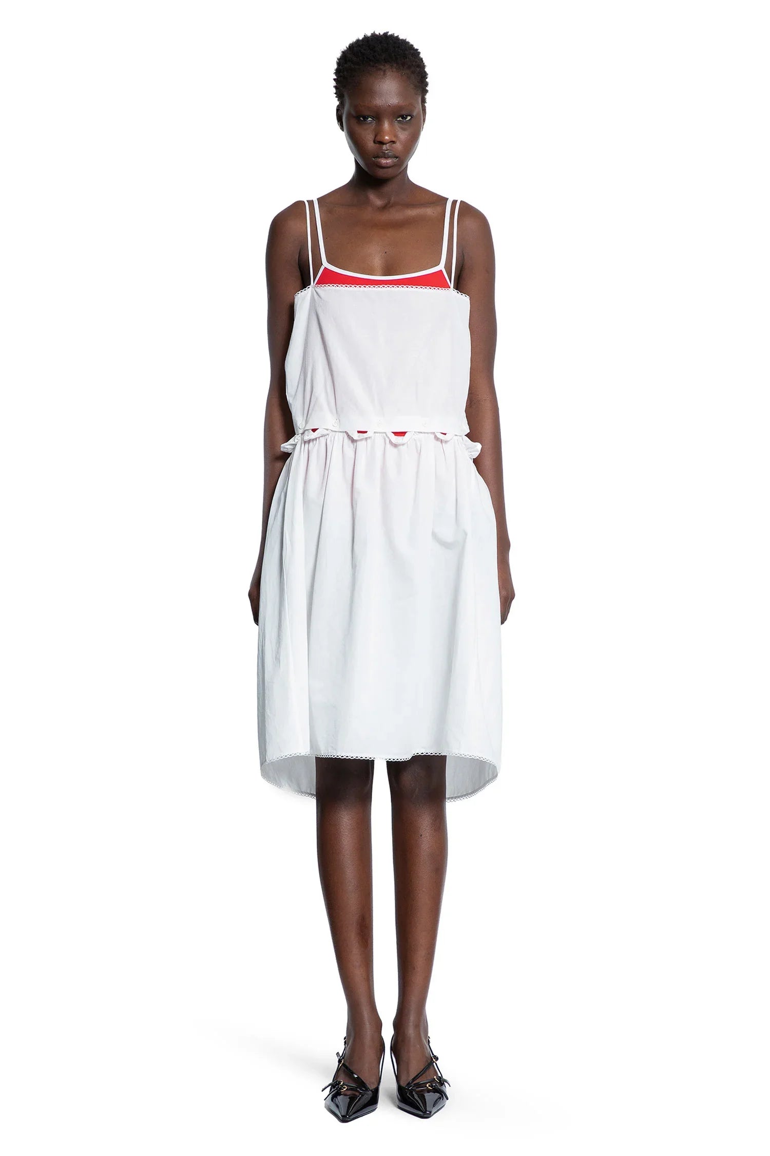 Оригінальна Slubbed Poplin Dress Miu miu – вид ззаду