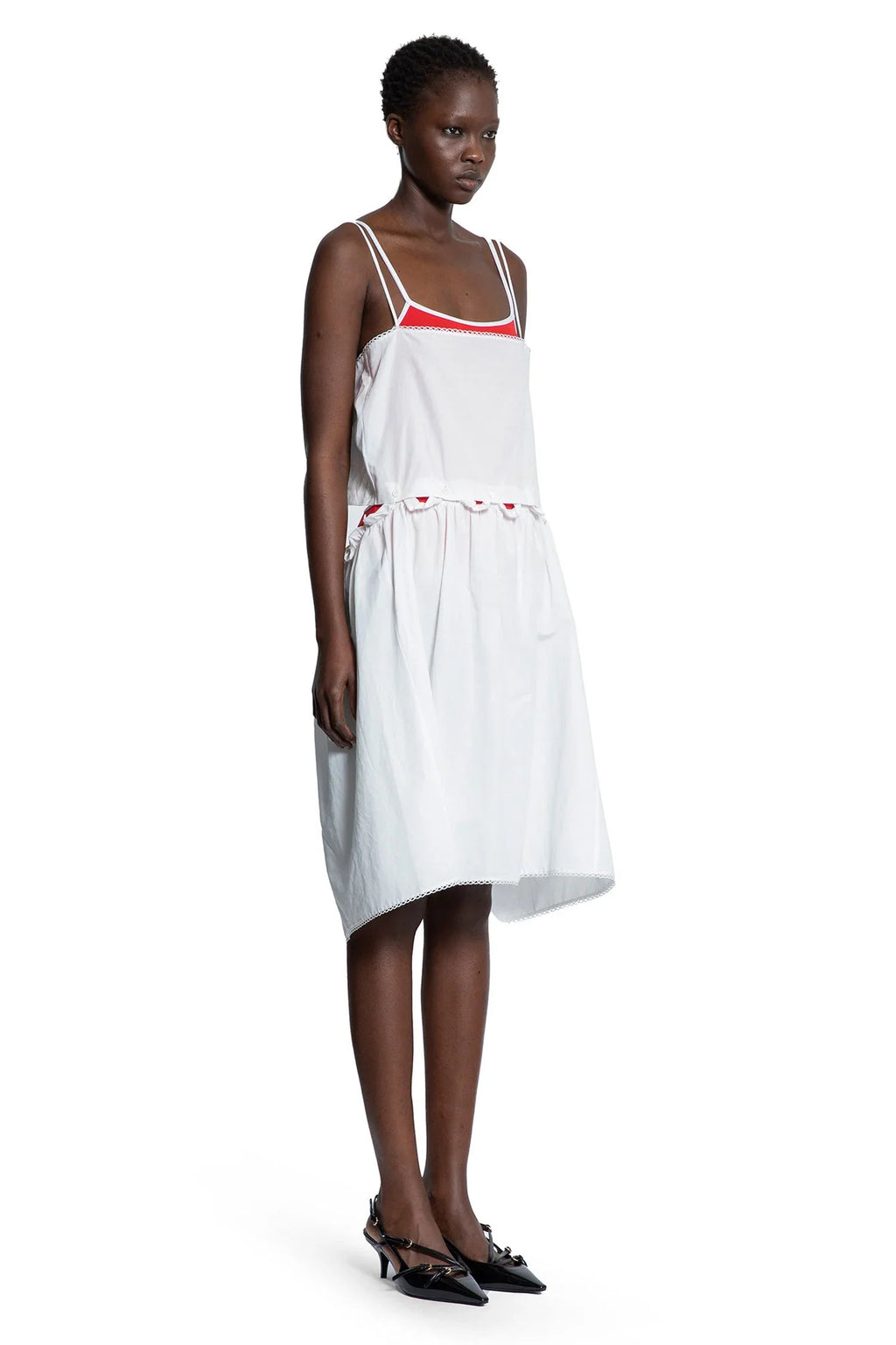 Оригінальна Slubbed Poplin Dress Miu miu – детальний вид