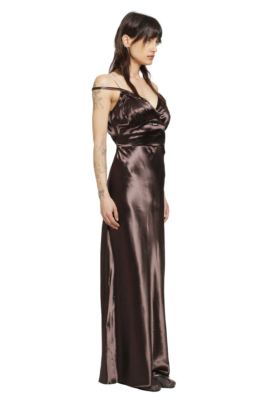 Оригінальна Long Satin Dress Miu miu – детальний вид