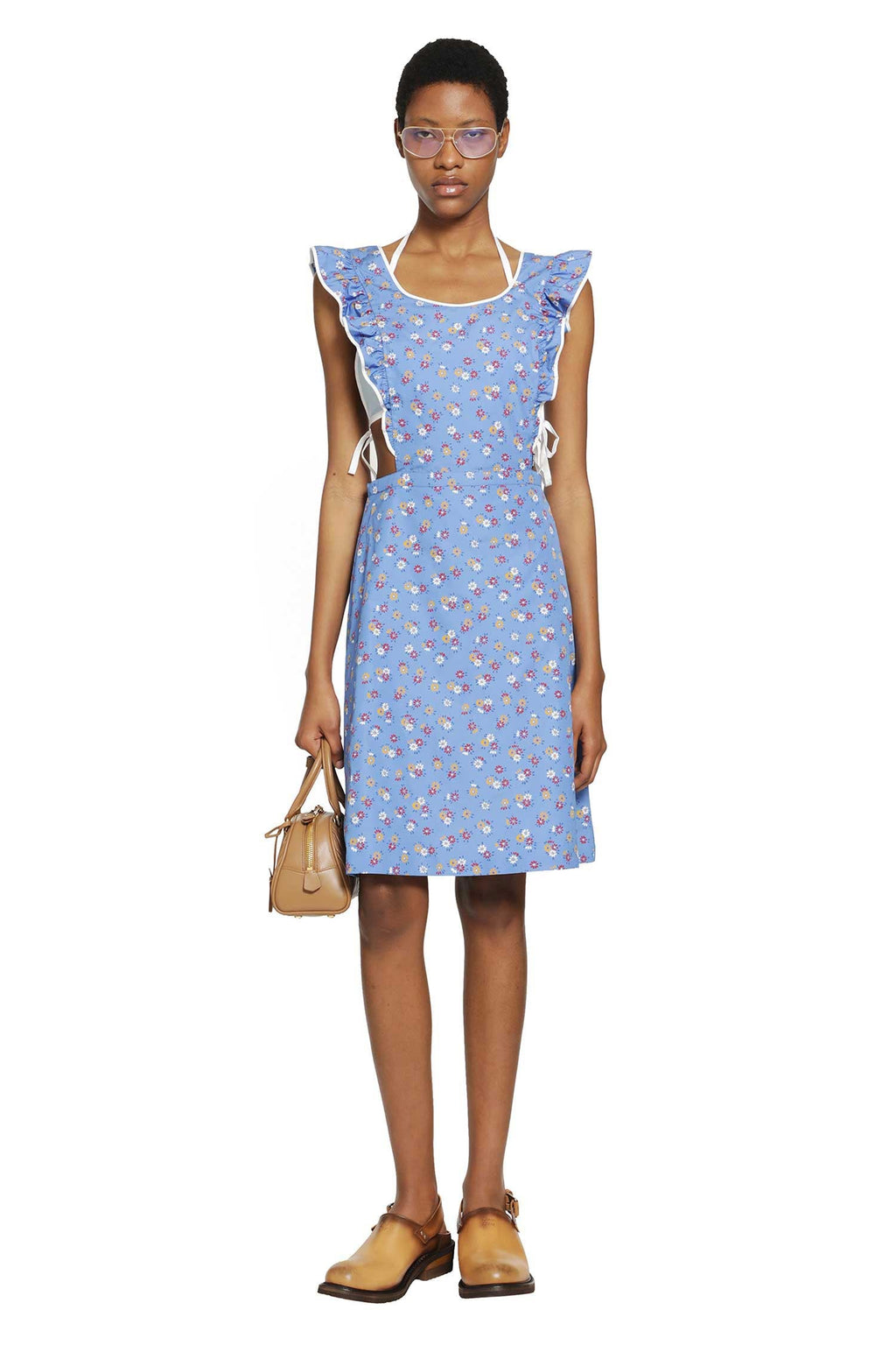 Оригінальна Poplin Pinafore Dress Miu miu – боковий вид