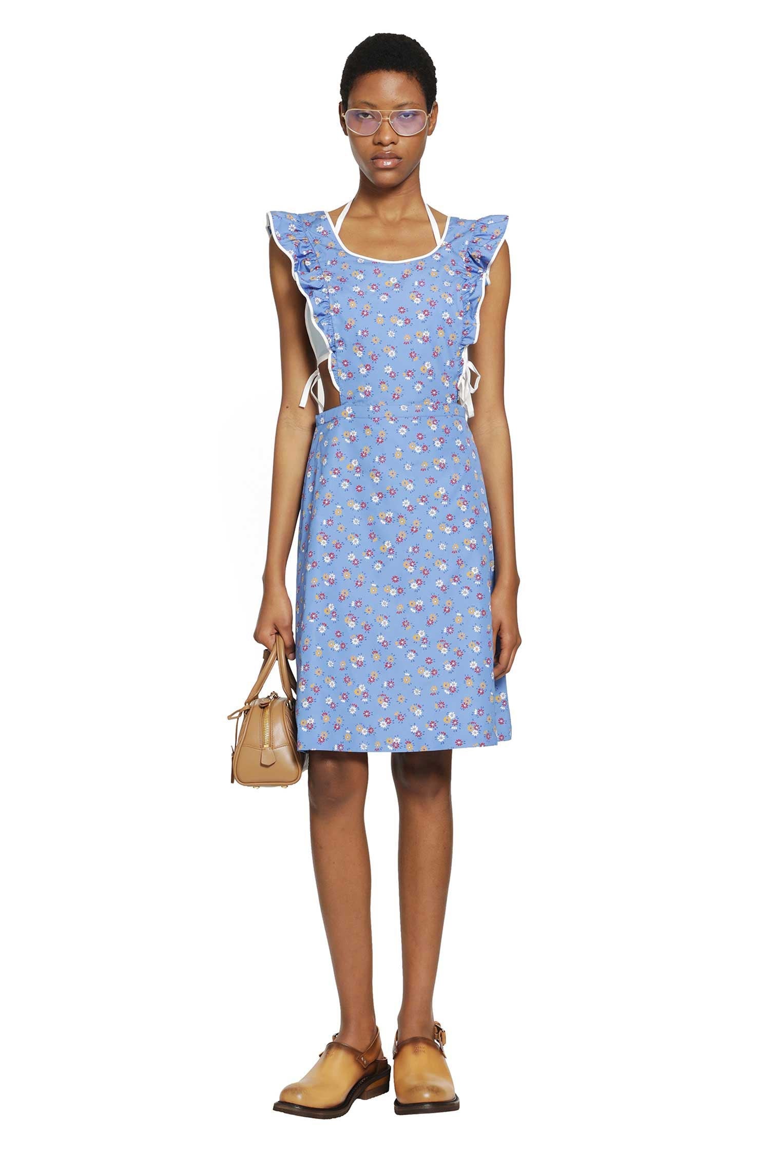 Оригінальна Poplin Pinafore Dress Miu miu – боковий вид
