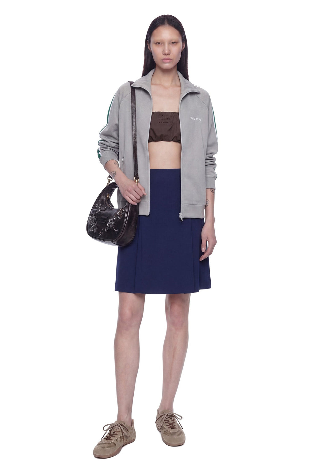 Techncal Jersey Skirt Miu miu оригінал – Купити в Україні – збільшений вид