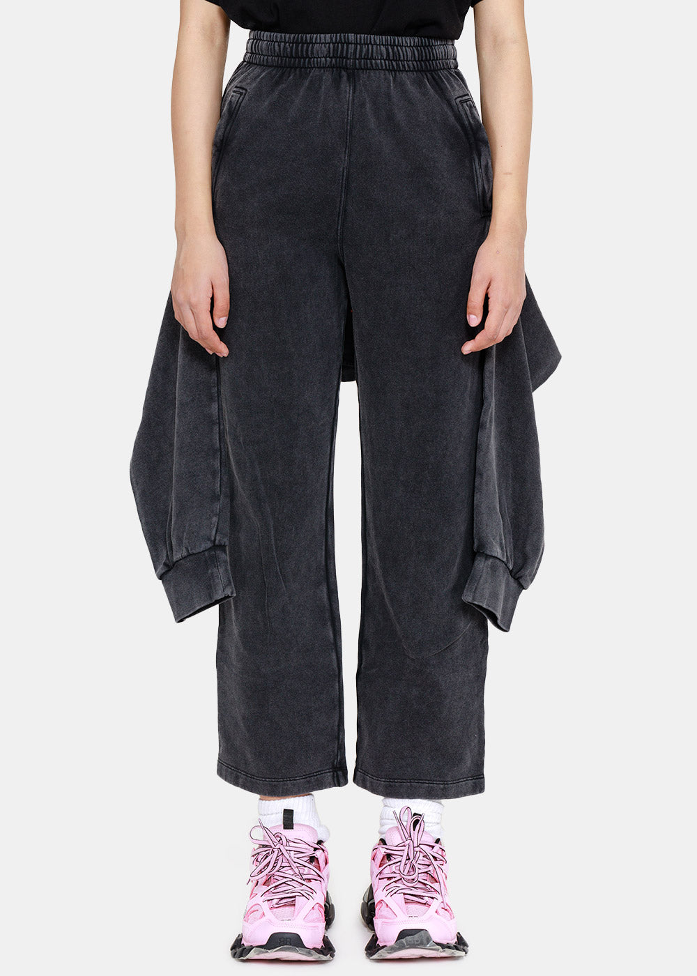 Grey Hybrid Sweatpants Balenciaga оригінал – Купити в Україні – вид ззаду