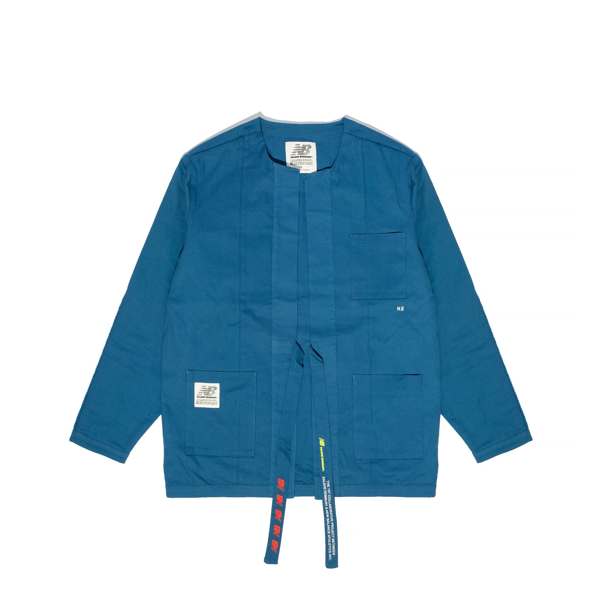 Оригінальна X Salehe Mens Peace Hand Shacket Oxygen Blue New balance – боковий вид