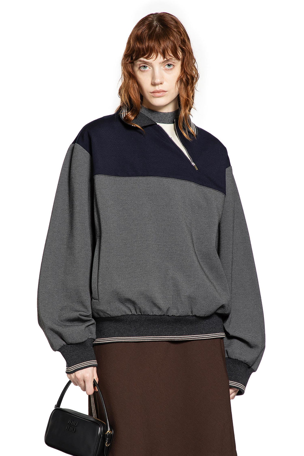 Zipper Sweatshirt Miu miu оригінал – Купити в Україні – боковий вид