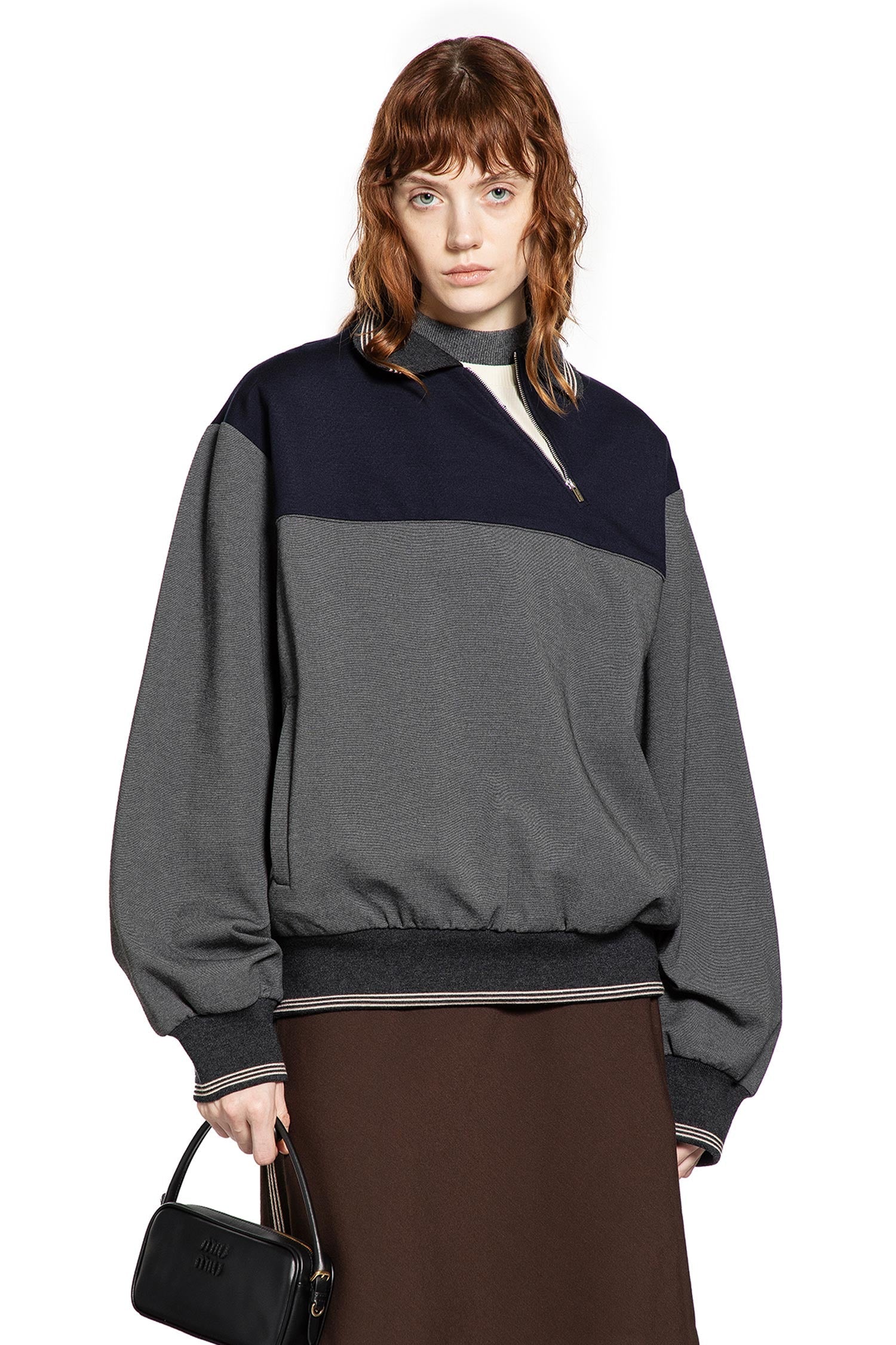 Zipper Sweatshirt Miu miu оригінал – Купити в Україні – боковий вид
