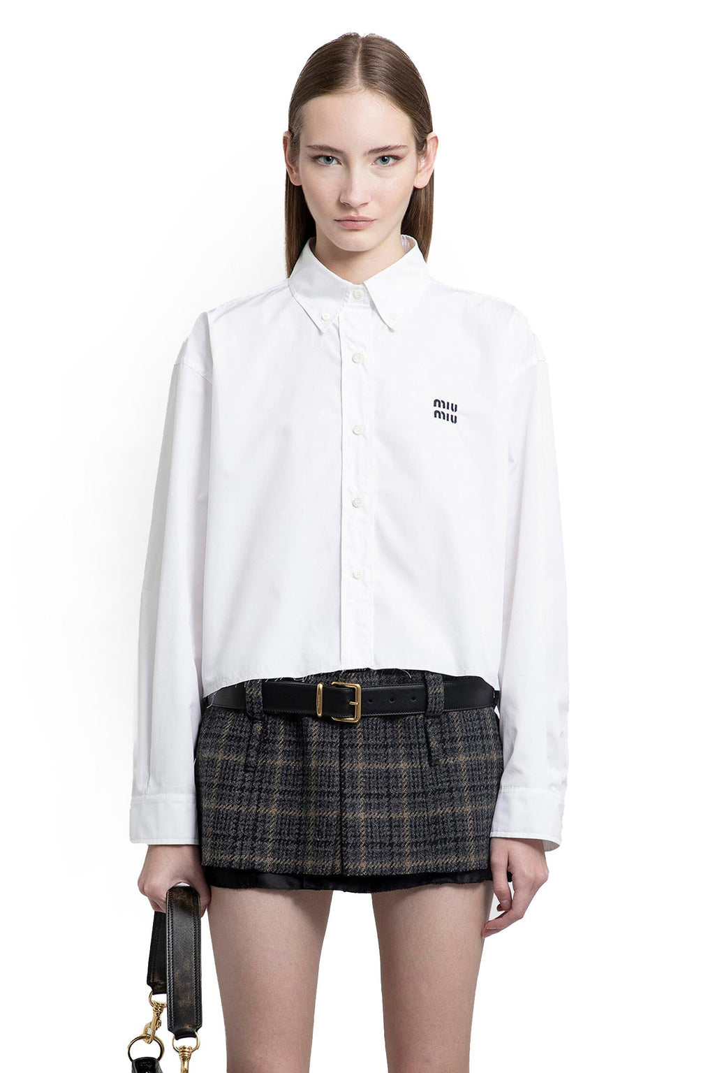 Cotton Poplin Shirt Miu miu оригінал – Купити в Україні – вид ззаду