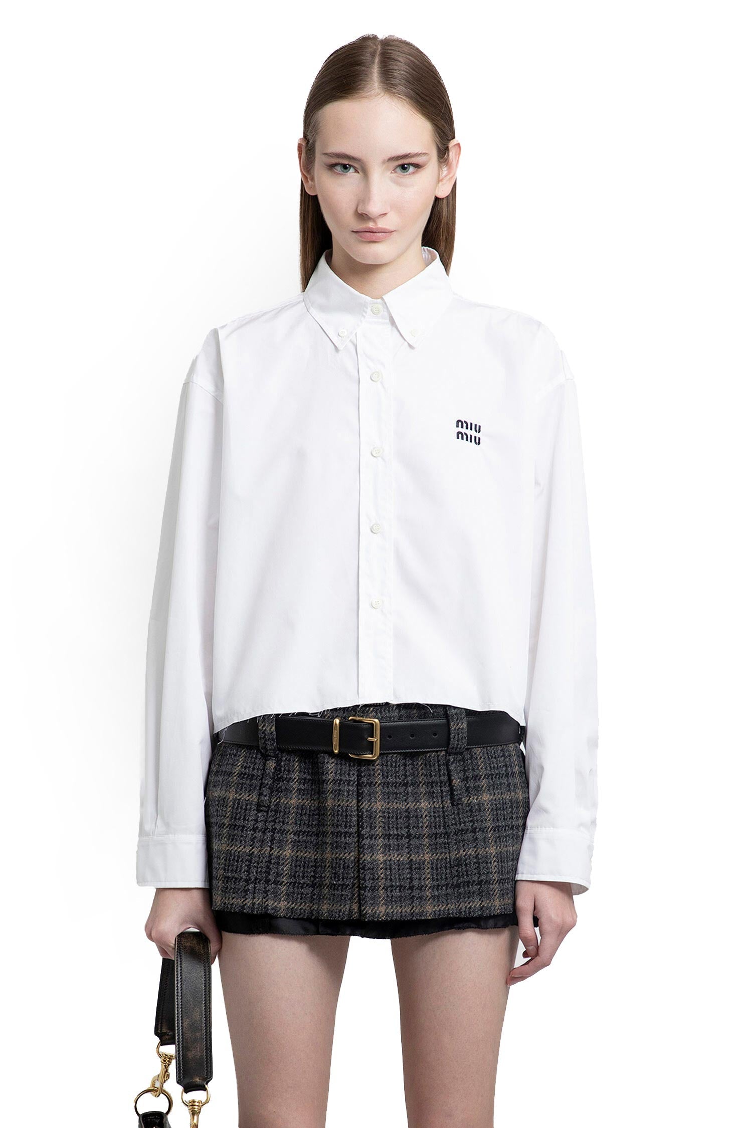 Cotton Poplin Shirt Miu miu оригінал – Купити в Україні – вид ззаду