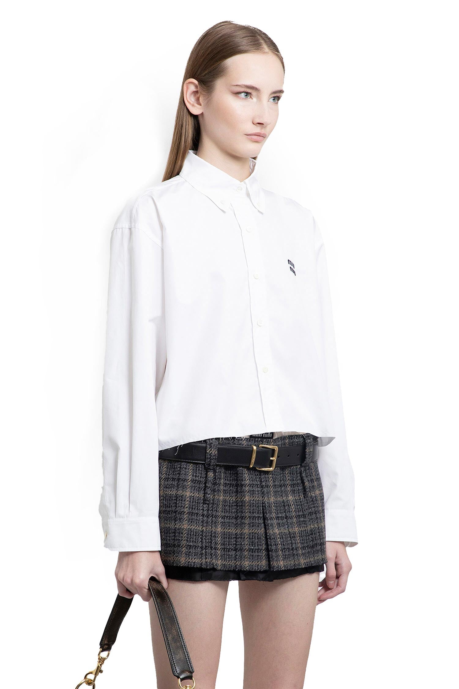 Cotton Poplin Shirt Miu miu оригінал – Купити в Україні – детальний вид