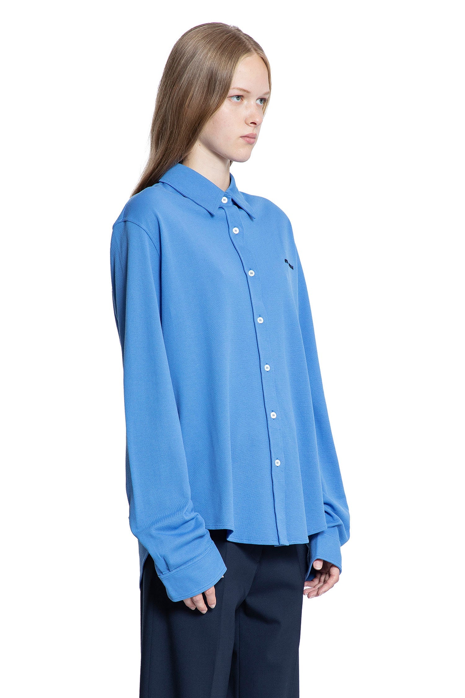 Cotton Piqué Shirt Miu miu оригінал – Купити в Україні – детальний вид