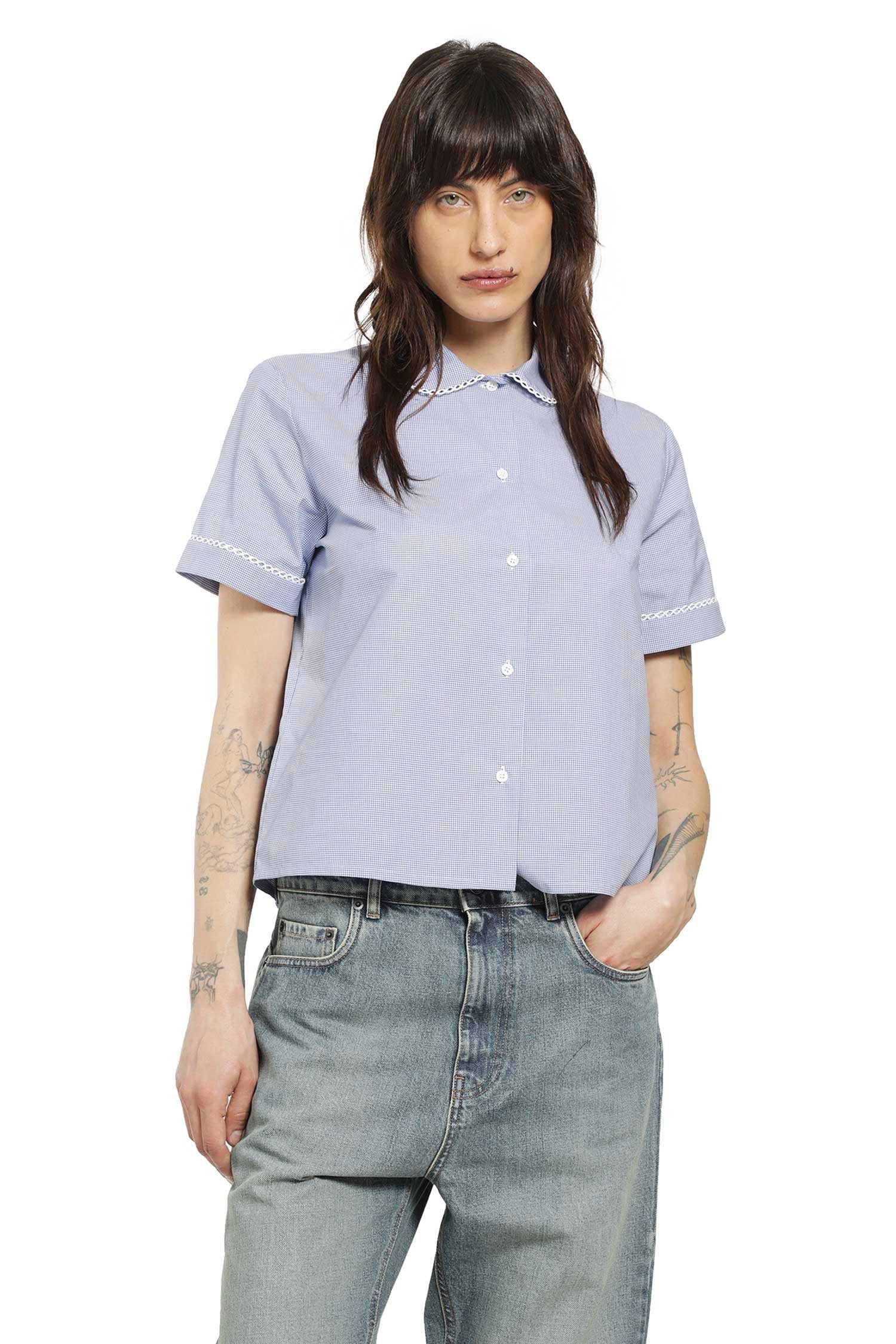 Оригінальна Gingham Shirt Miu miu – боковий вид