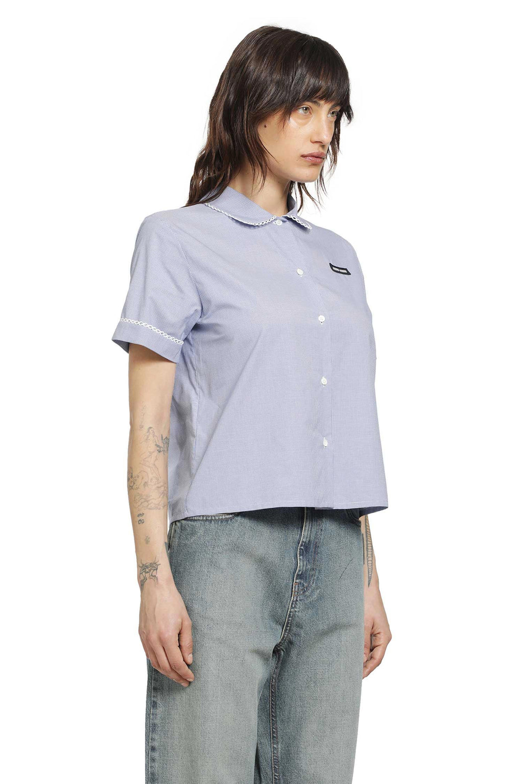 Оригінальна Gingham Shirt Miu miu – детальний вид