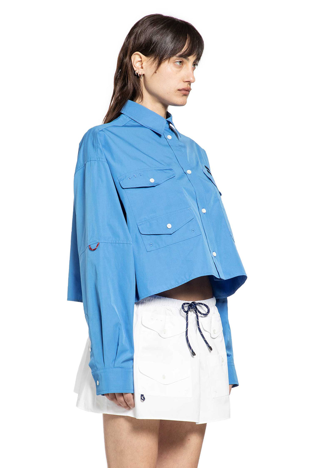 Cropped Poplin Shirt Miu miu – Гарантія оригінальності – детальний вид