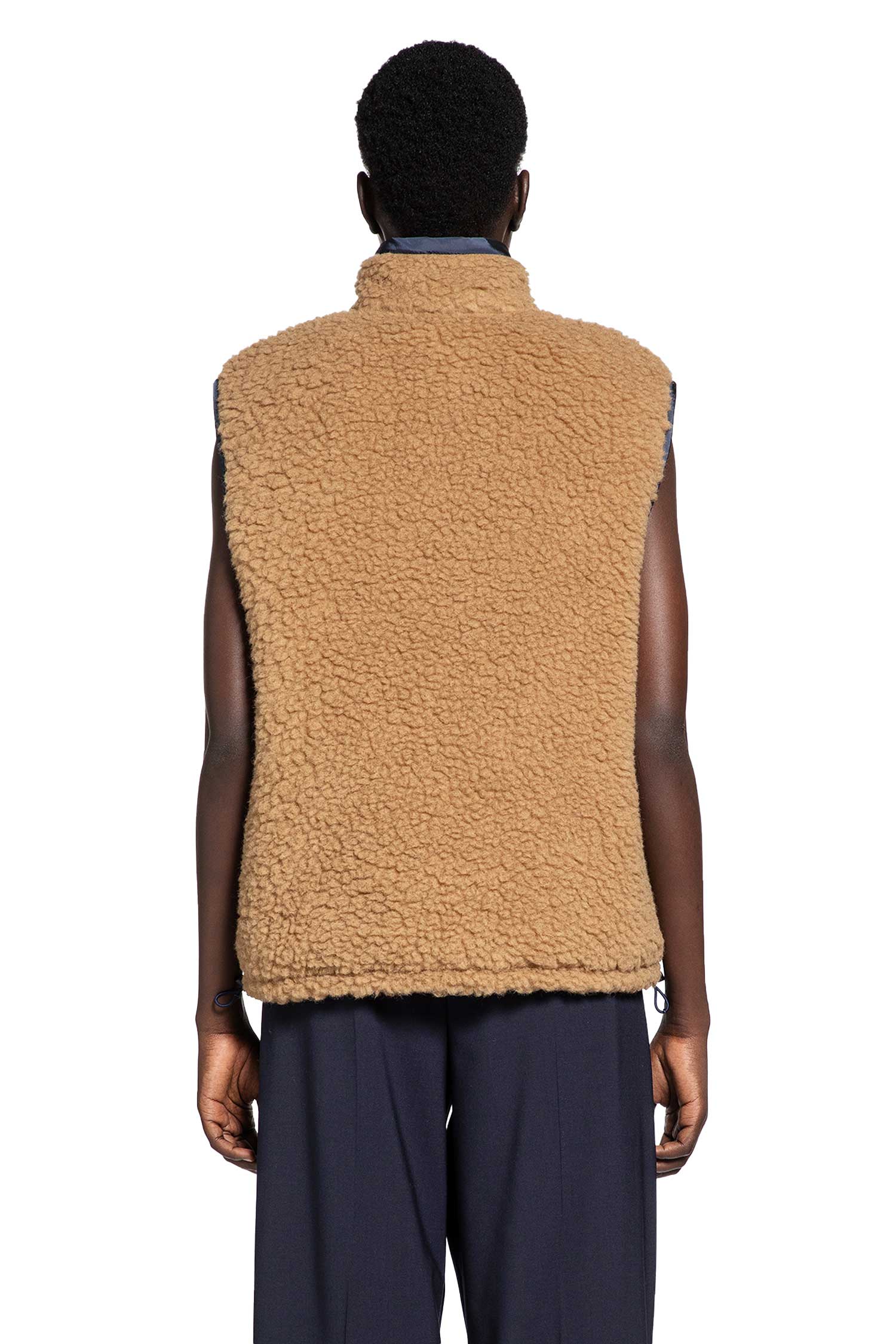 Оригінальна Technical Pongé Teddy Down Vest Miu miu – збільшений вид