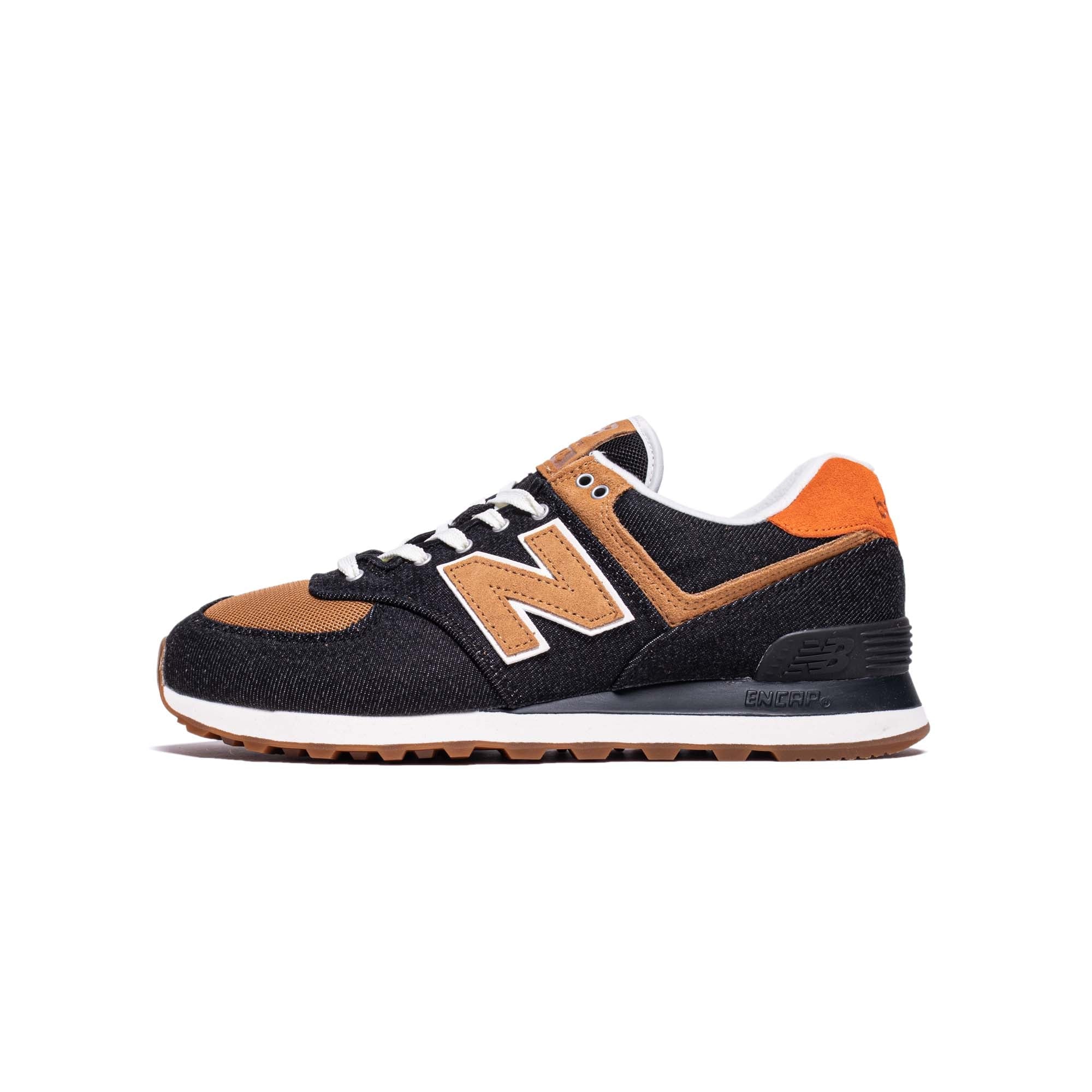 Mens 574 Shoes Black New balance – Гарантія оригінальності – боковий вид